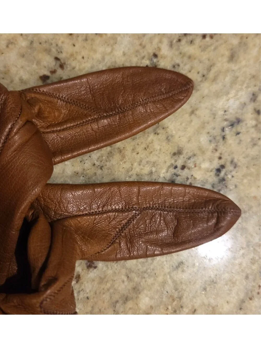 Vtg Womens Size S / 6.5 Brown Soft Kid Leather Silk Lined Formal Gloves France